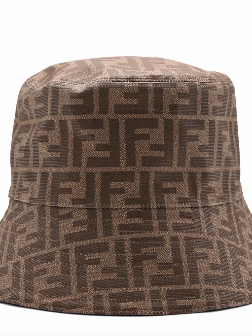 Fendi Brown Monogram FF Bucket Hat